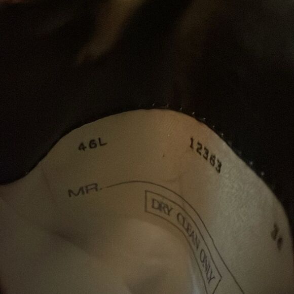 Vintage Polo Ralph Lauren brown Tweed Sport Coat 46 Long Blazer - Picture 7 of 7